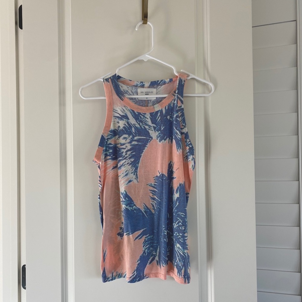 Sol Angeles slub tank with open split back